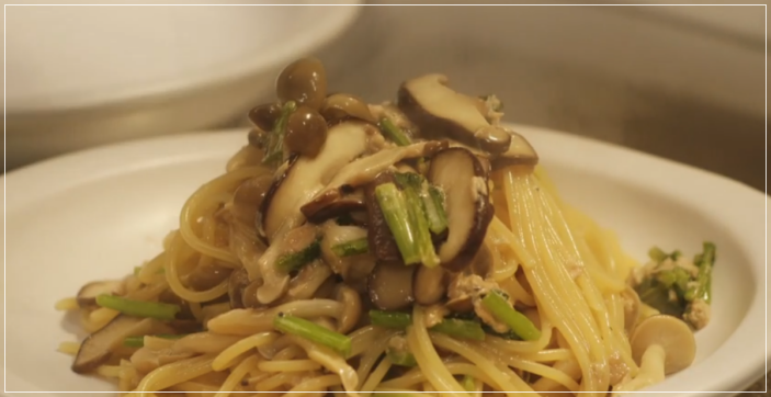 きのう何食べた？[9話]レシピ！きのことツナとかぶの葉の和風パスタ30